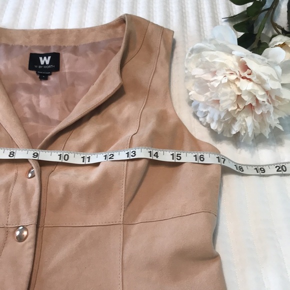 W By Worth 100% Genuine Leather Suede Sleeveless Tunic Dress Size 4 - Picture 8 of 13